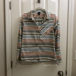 Patagonia striped flannel shirt Size 2